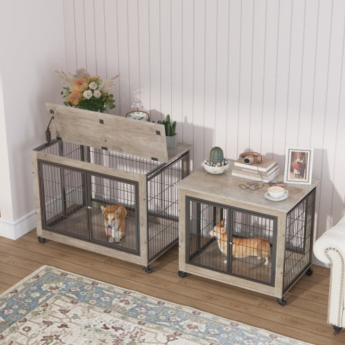 Double Door Dog Cage
