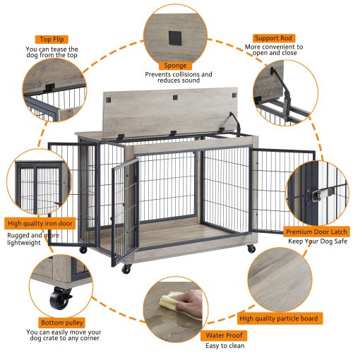 Raised Top Dog Cage