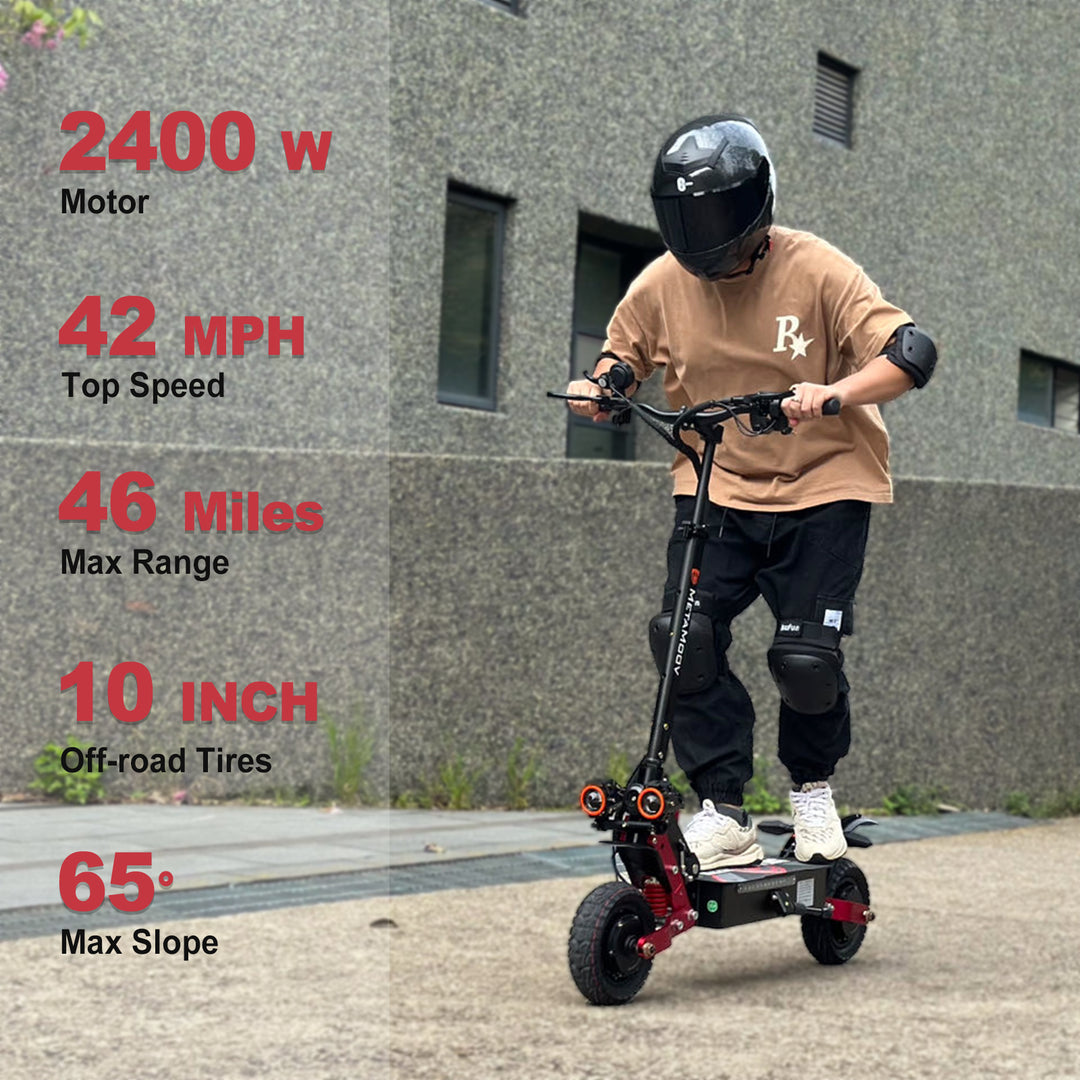 Adult Electric Scooter (2x1200W/ 75KM Range/ 70KMPH Top Speed)- ZO01 Pro Metamoov