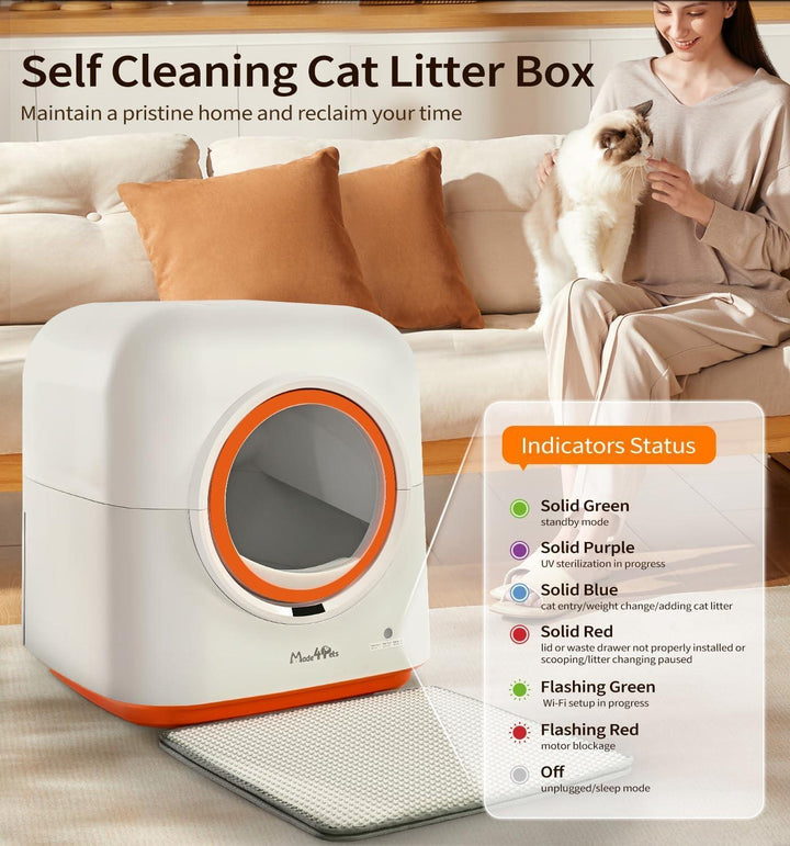 Self Cleaning Cat Litter Box 60L
