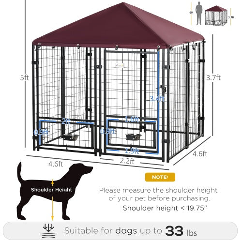Dimensions Welded Steel Dog Pen
