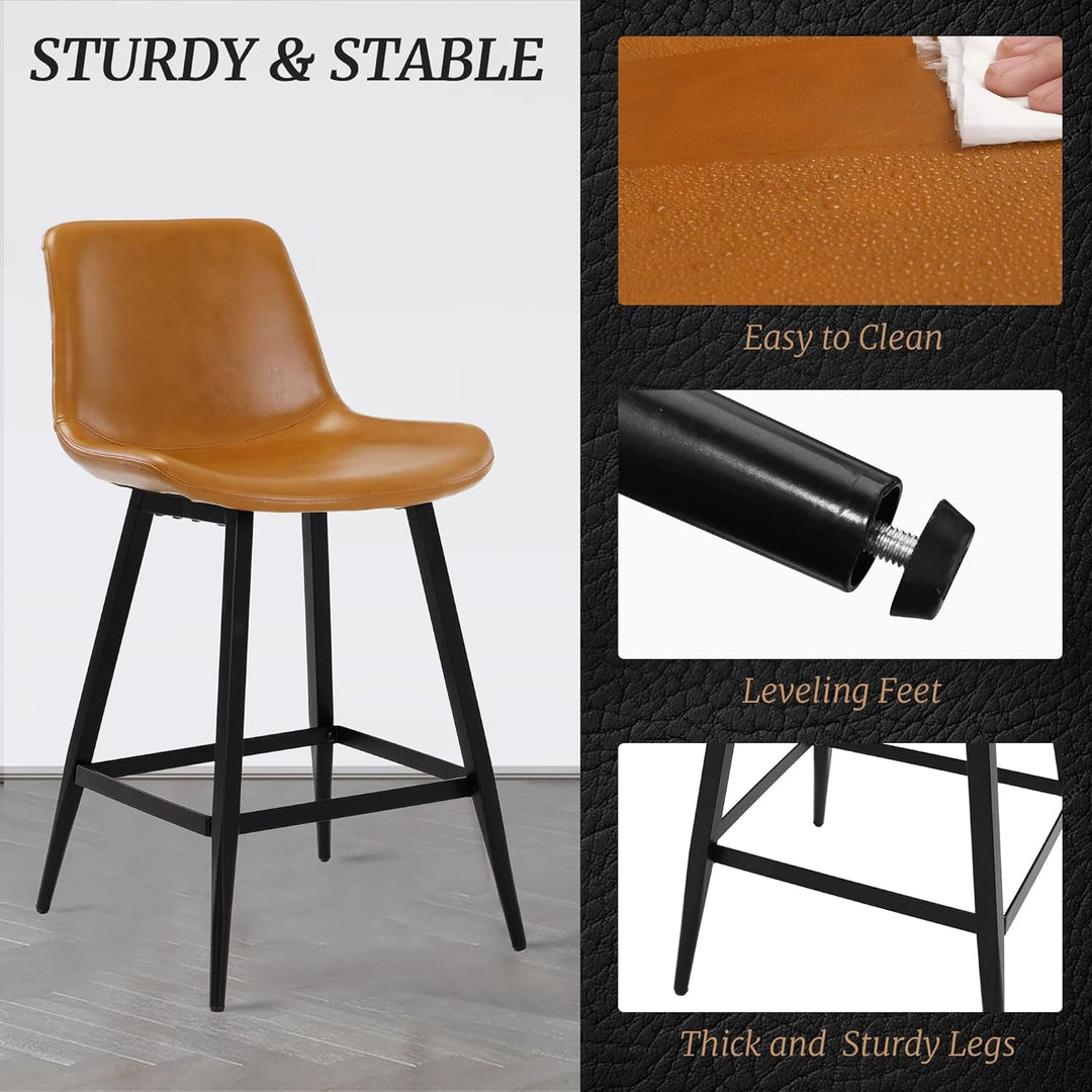 24 Inch Counter Stool, Modern Bucket Barstool, Kitchen Counter with