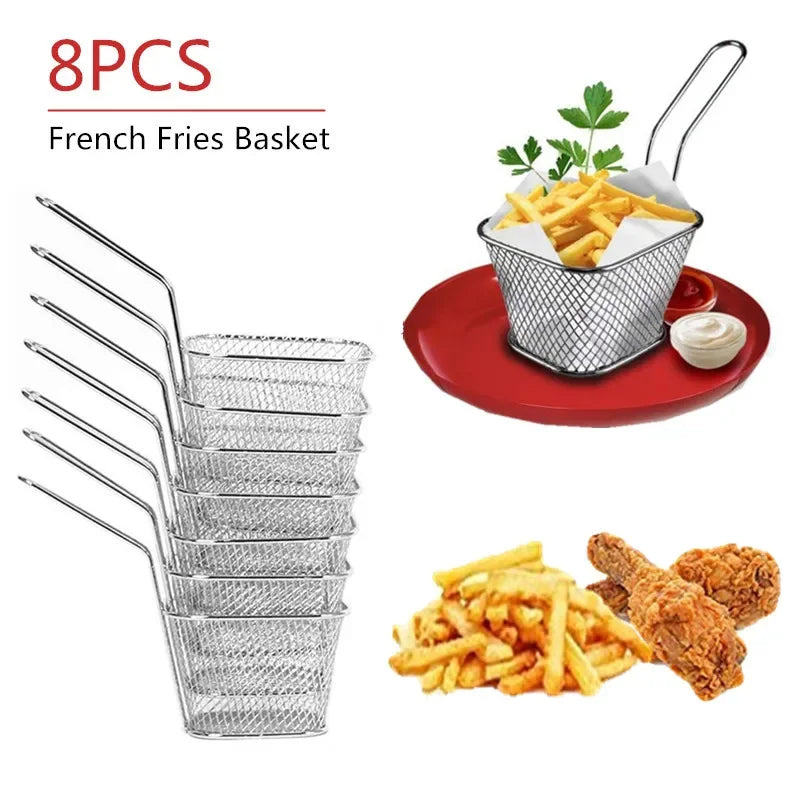 8PCS French Fries Basket 