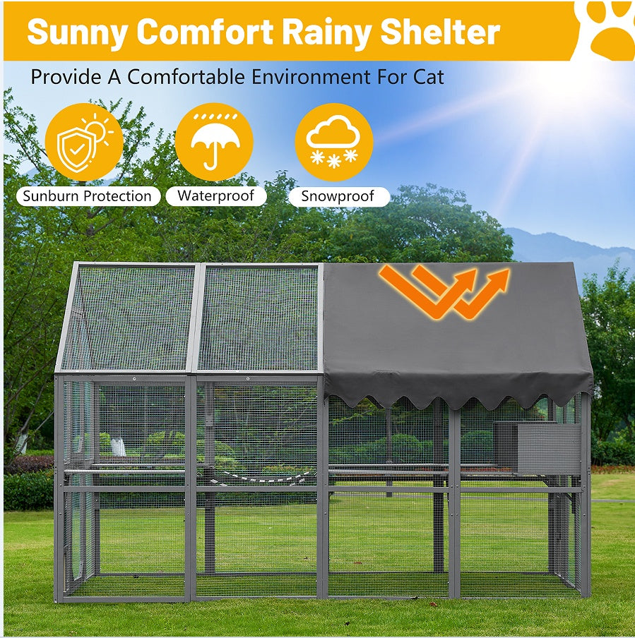 Waterproof Grey Cat Shelter