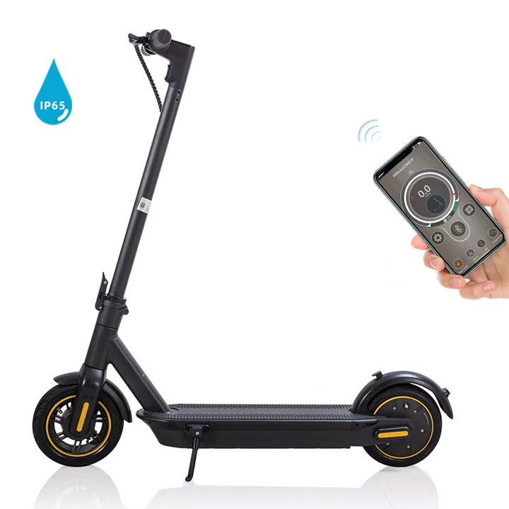 CXV3 Max Adult Electric Scooter 500W Powerful Motor, 55KM Range, 33KMPH Top speed, Black,Top Quality, 1-year warranty