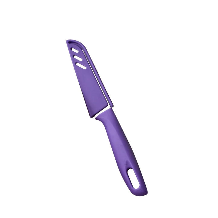 A Purple Colour Portable Stainless Steel Kitchen Knife