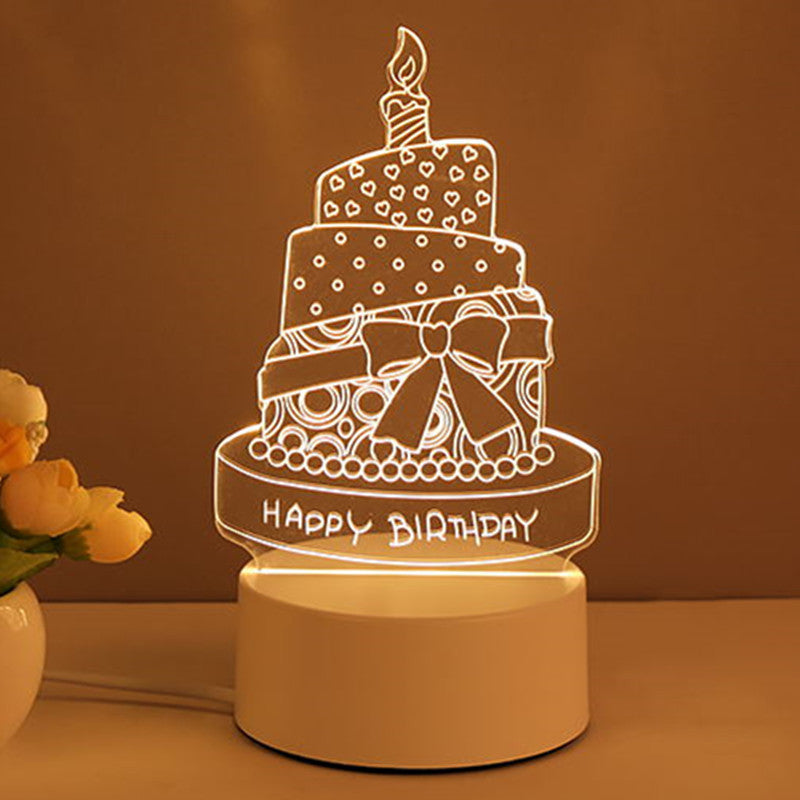 Acrylic LED 3D home lamp