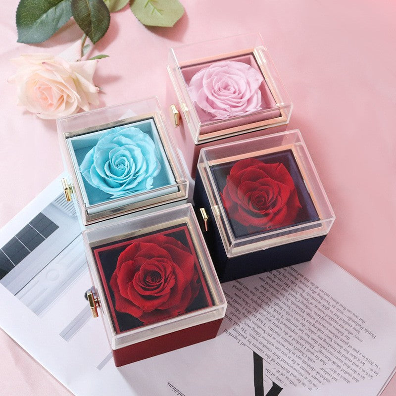 Acrylic Ring Box Valentine's Day Proposal