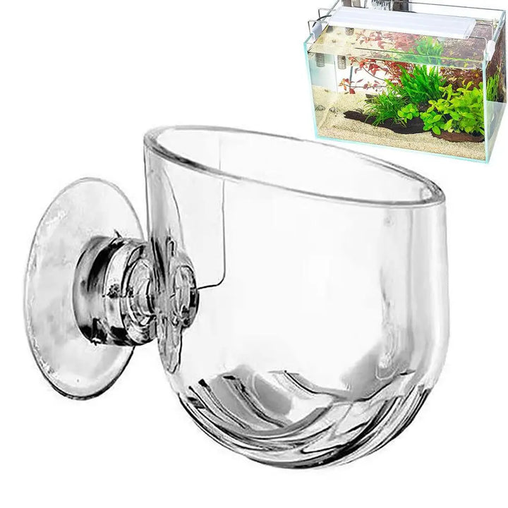 Acrylic plant cup for aquatic setups