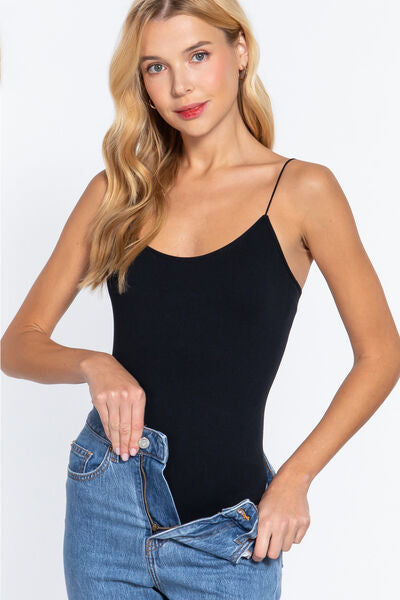 Active Basic Ribbed Bodysuit