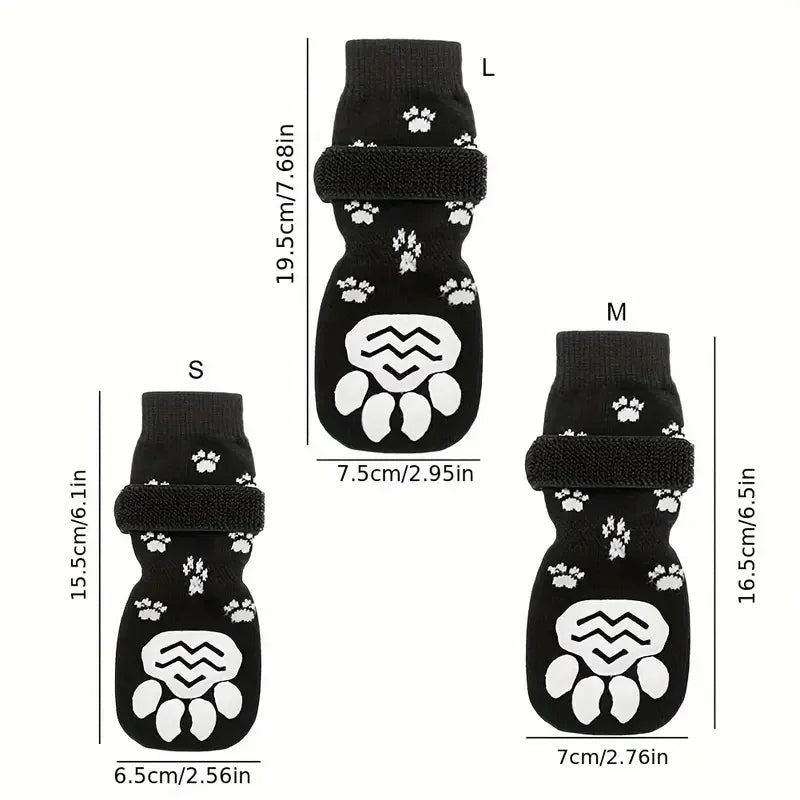 Adjustable Anti-Slip Dog Socks