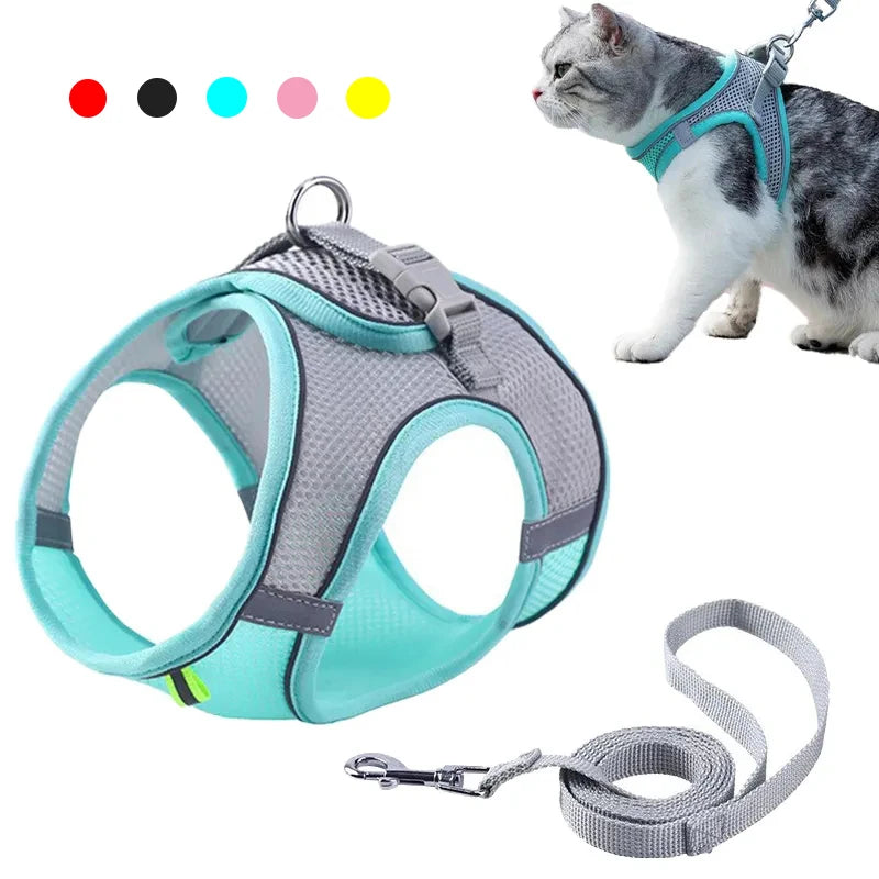 Adjustable Cat Harness Set