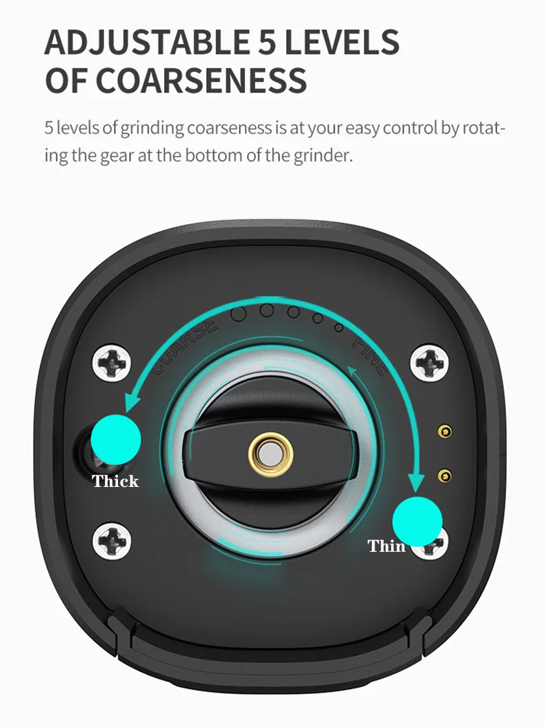 Adjustable Coarseness Spice Herb Mill