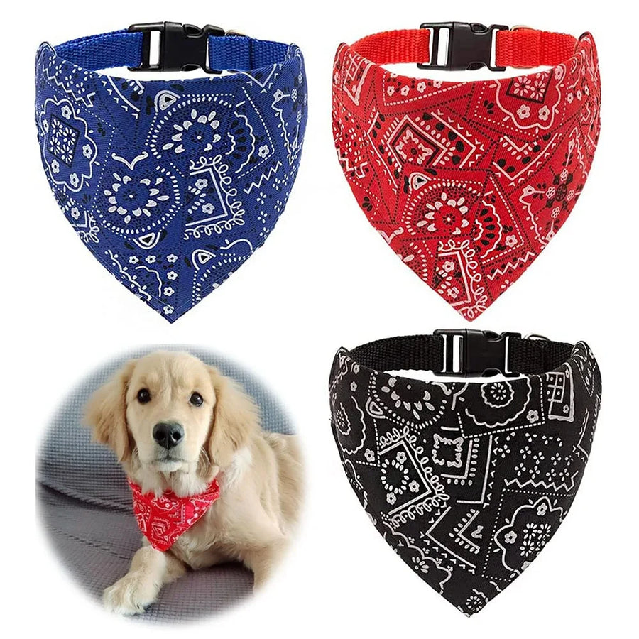 Adjustable Dog Bandana Scarf for Pets
