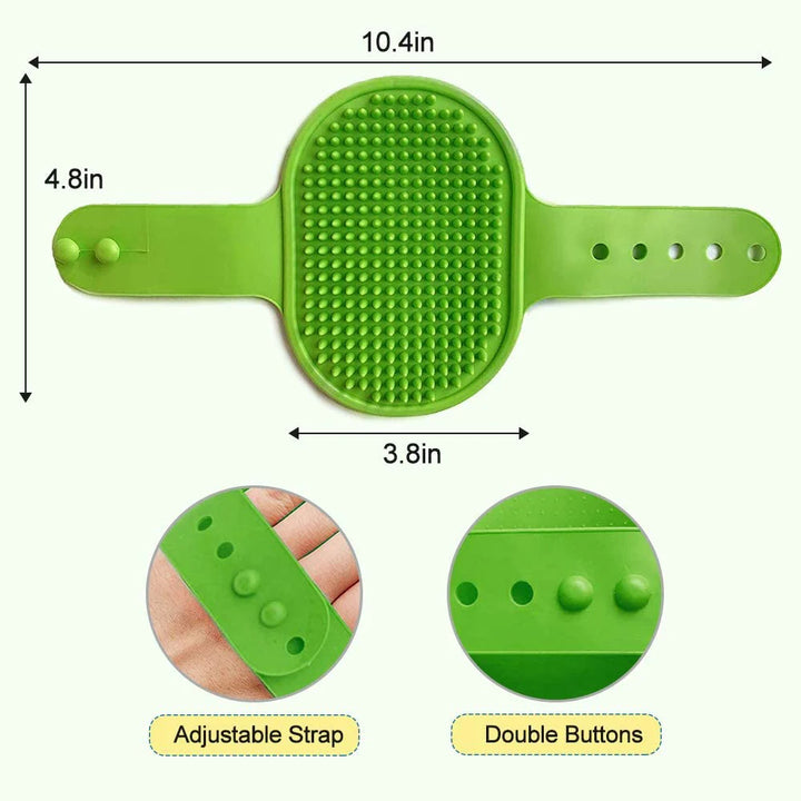 Adjustable Grip Washing Glove For Dogs 