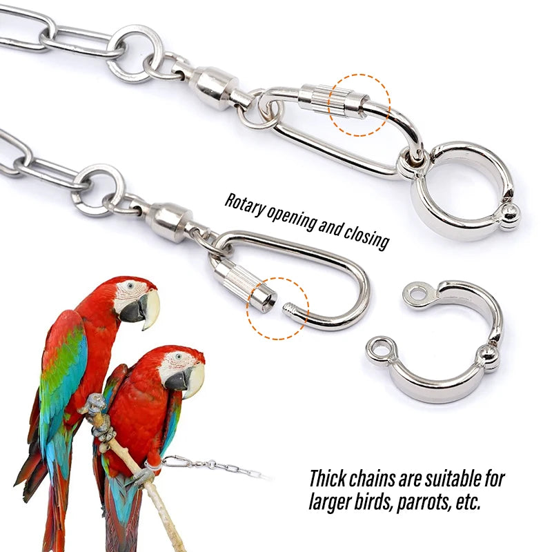 Adjustable Parrot Foot Chain for Training