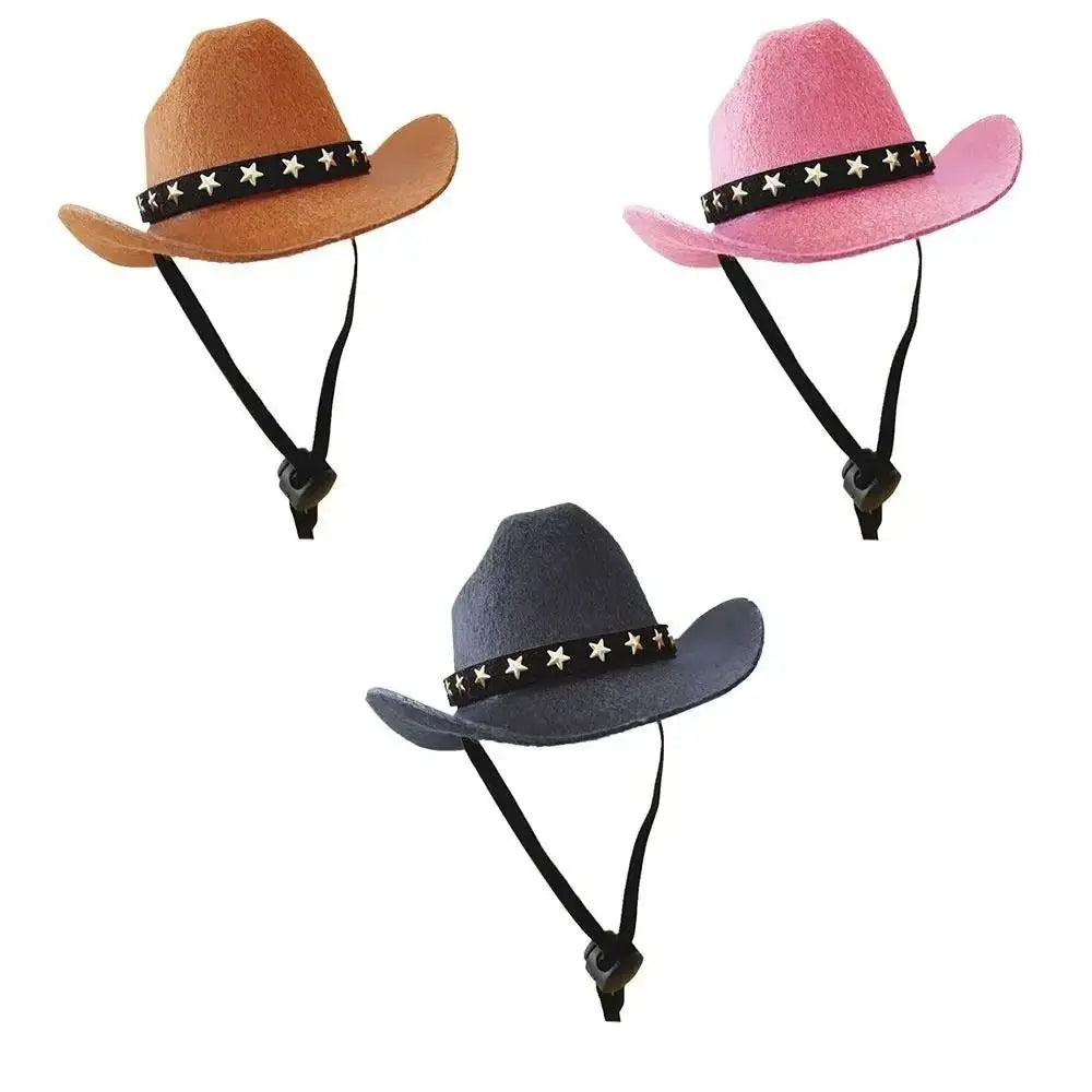 Adjustable Pet Dog Cowboy Hat