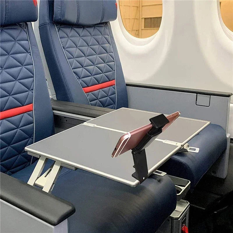 Adjustable airplane phone mount