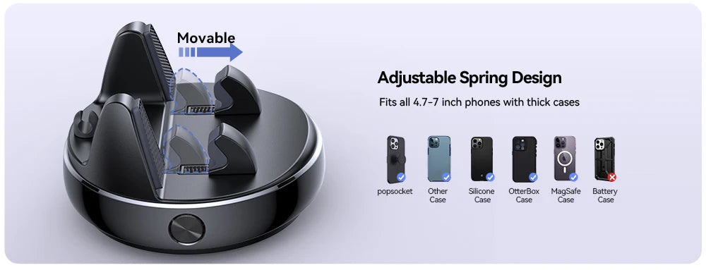 Adjustable car mount for smartphones