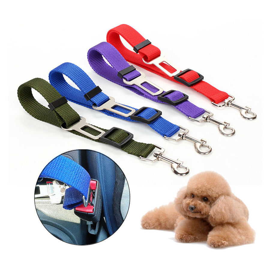Adjustable car seat dog leash