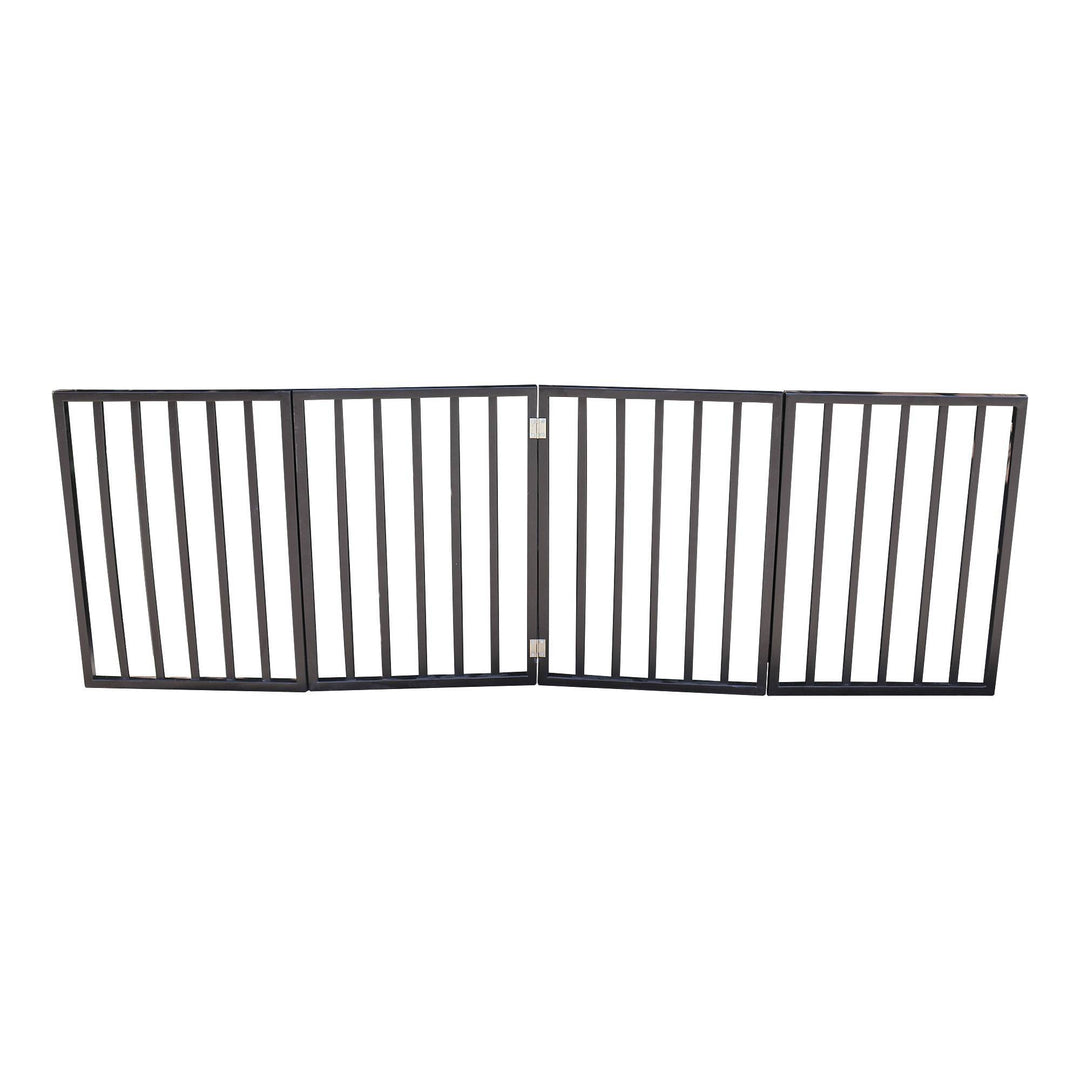 Adjustable folding gate for small and medium dogs