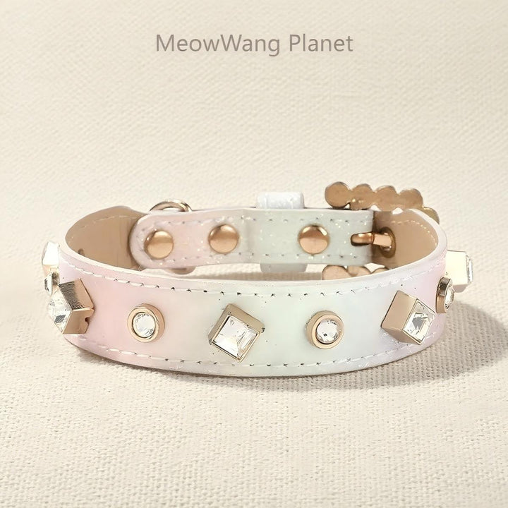 Adjustable jewel pet necklace strap