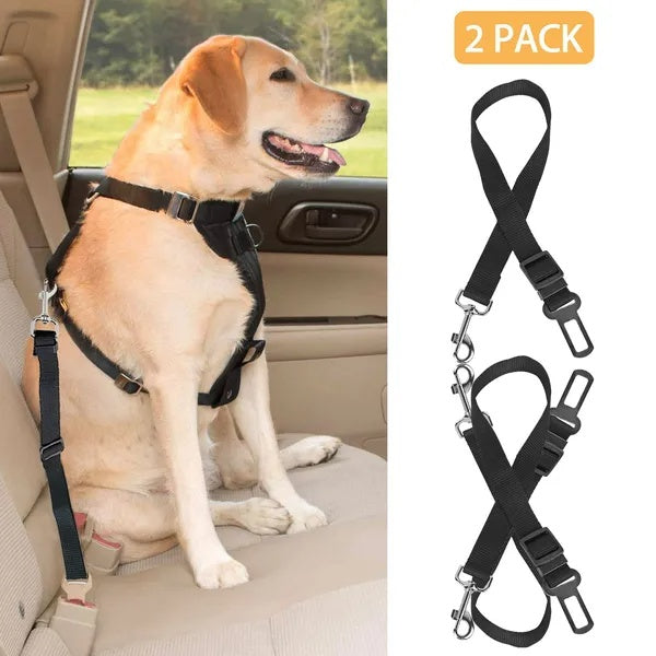 Adjustable pet dog seat belt