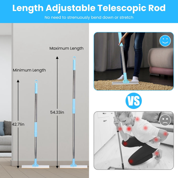 Adjustable rod lint shaver