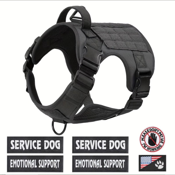 Adjustable tactical harness for dogs