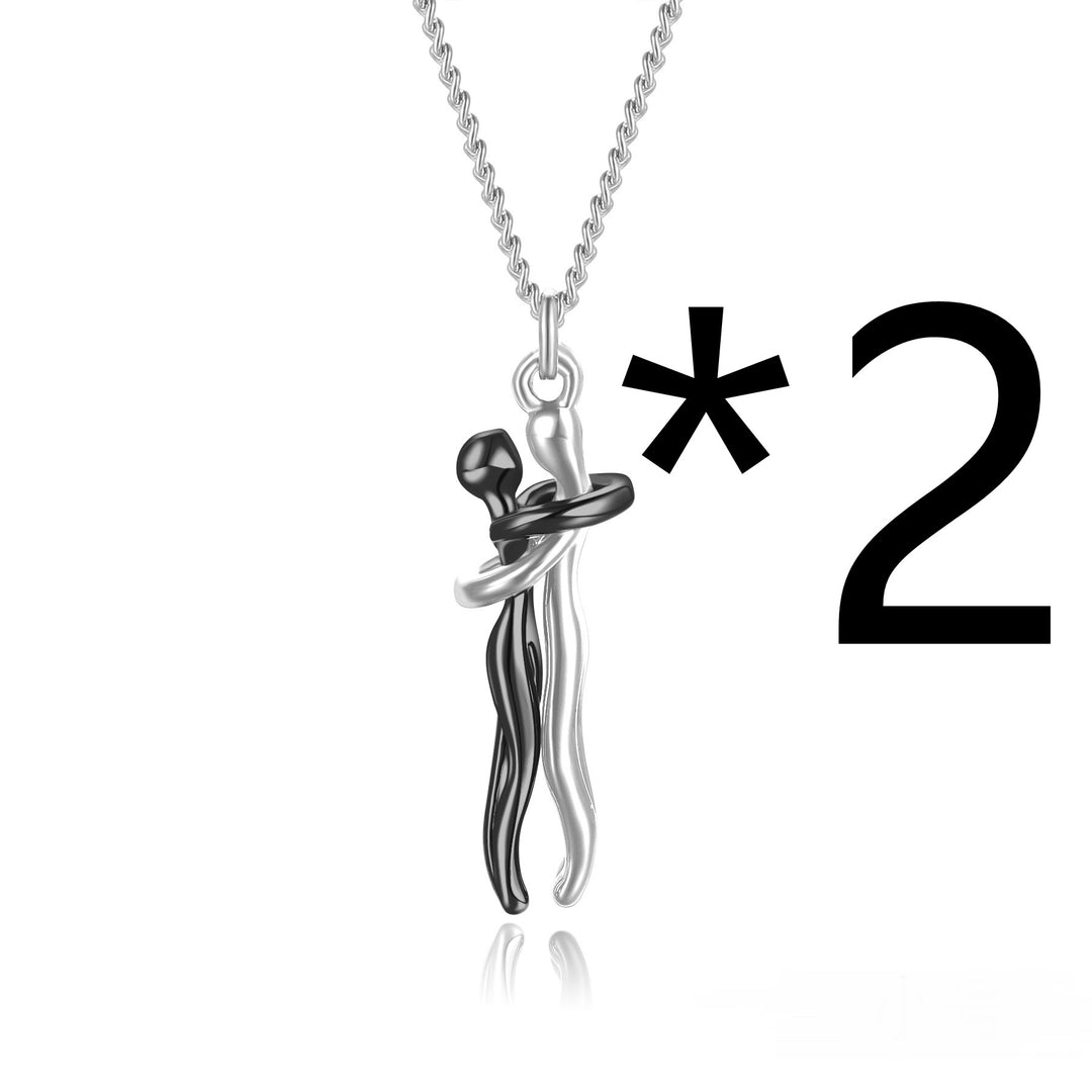 Affectionate hug pendant necklace gift