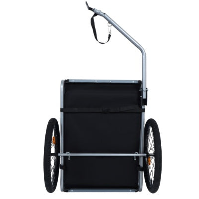 All-terrain dog bike trailer with durable steel frame