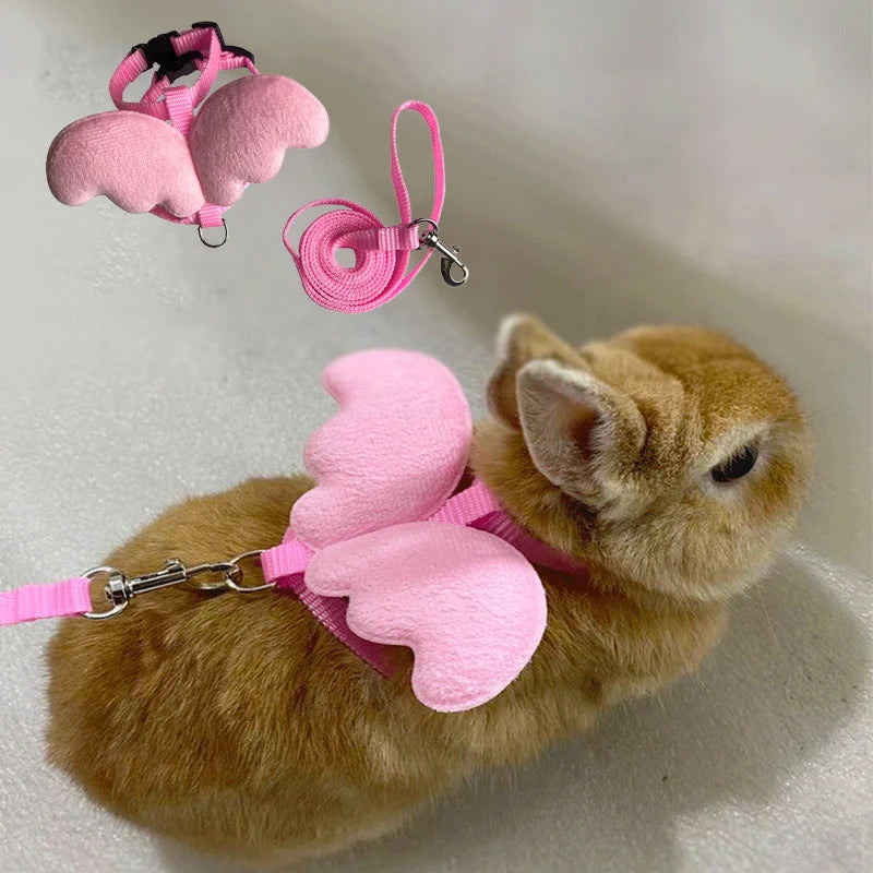 Angel Wing Pet Rabbit Harness and Leash
