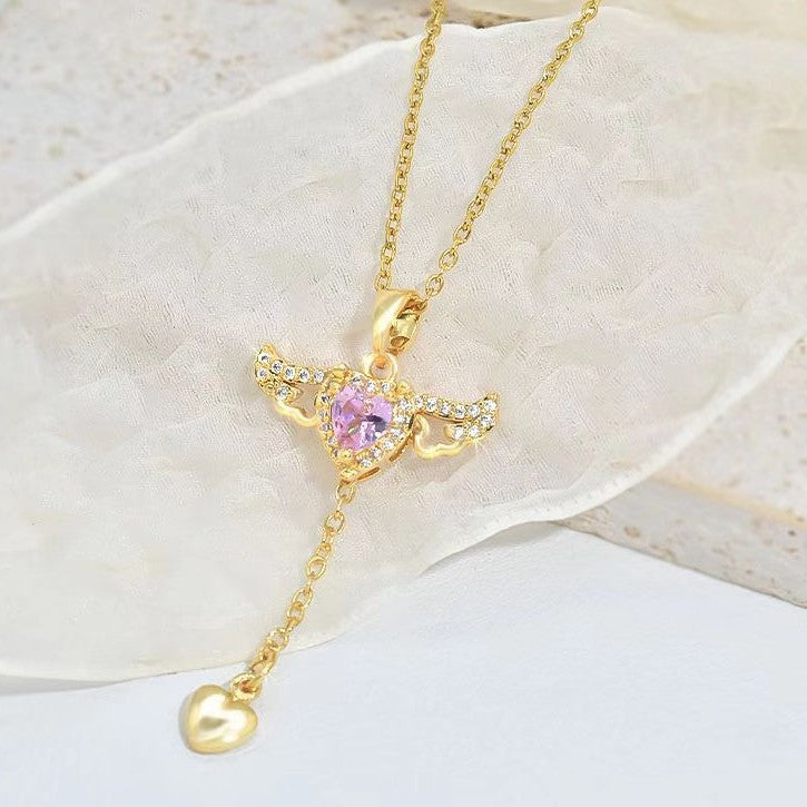 Angel Wings Tassel Necklace