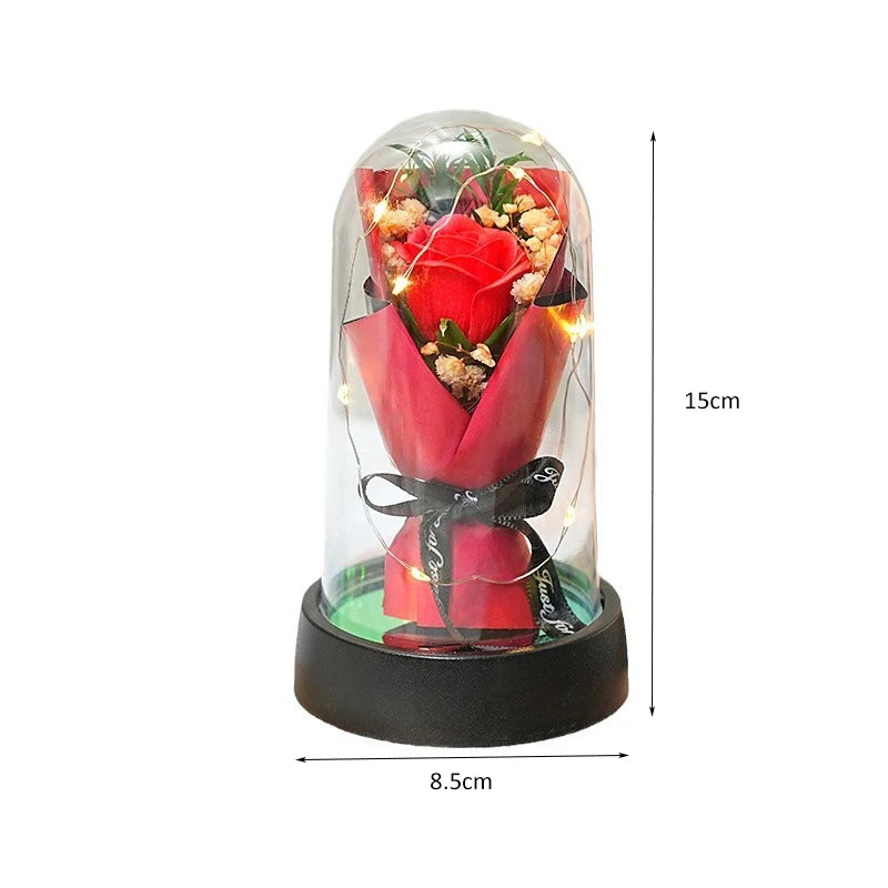 Anniversary LED rose keepsake