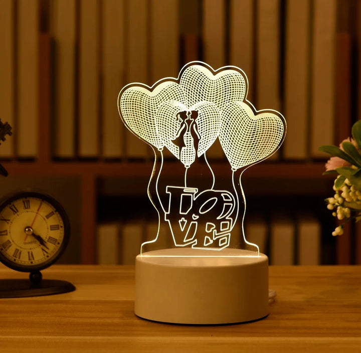 Anniversary gift LED love lamp