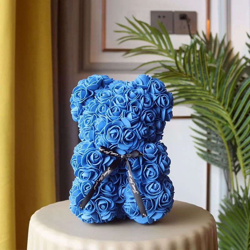 Anniversary gift eternal rose teddy bear