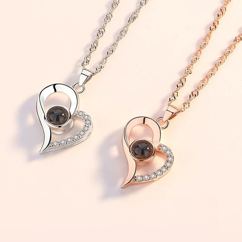 Anniversary gift heart pendant