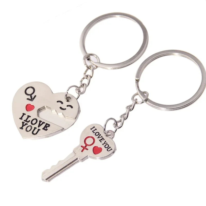 Anniversary gift keychain – love heart and arrow