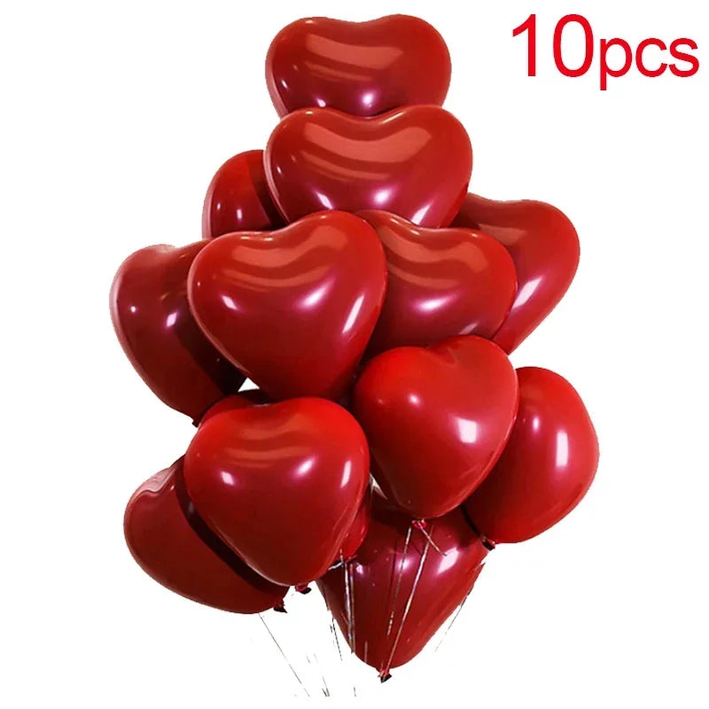 Anniversary party supplies heart balloons