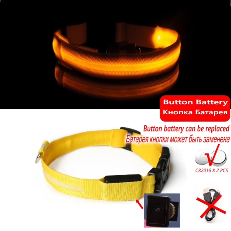 Anti-Lost LED Collar with Rechargeable Battery