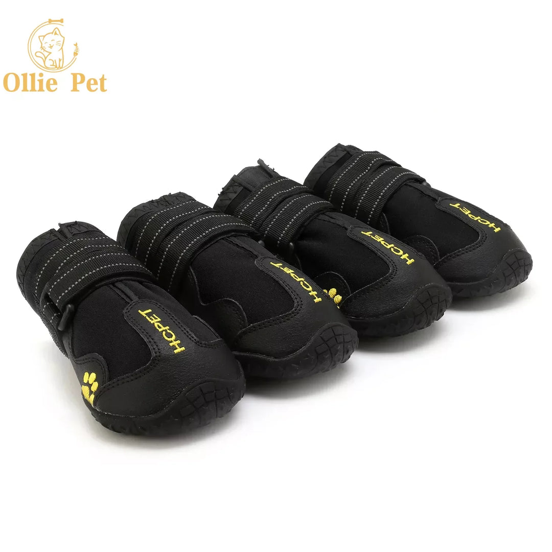 Anti-Slip Pet Boots With Reflective Straps