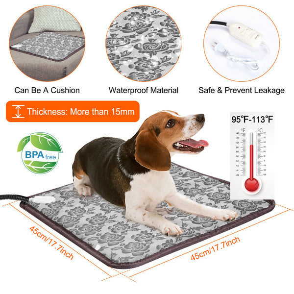 Anti-bite steel rope heating pad
