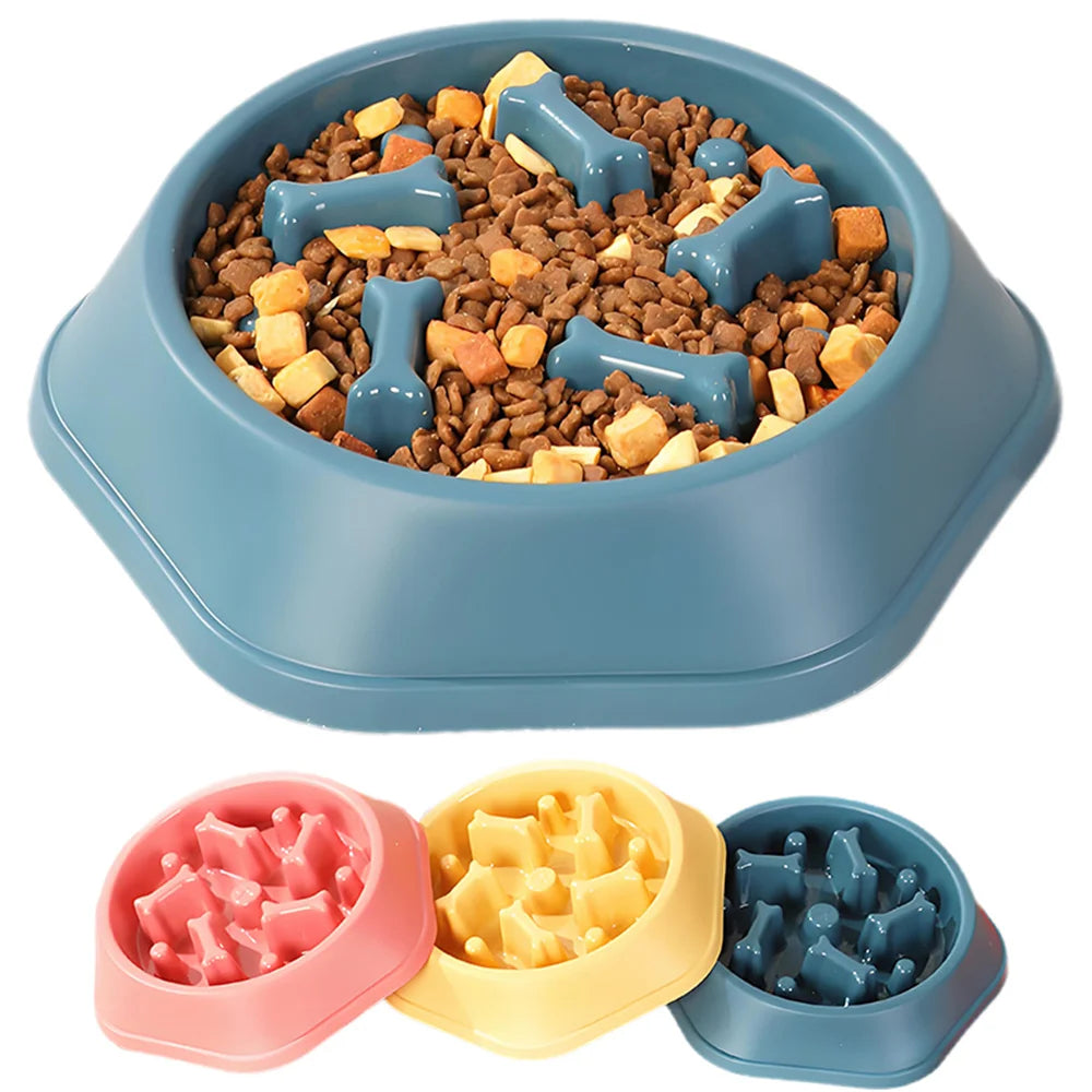 Anti-choking puzzle feeding bowl for pets