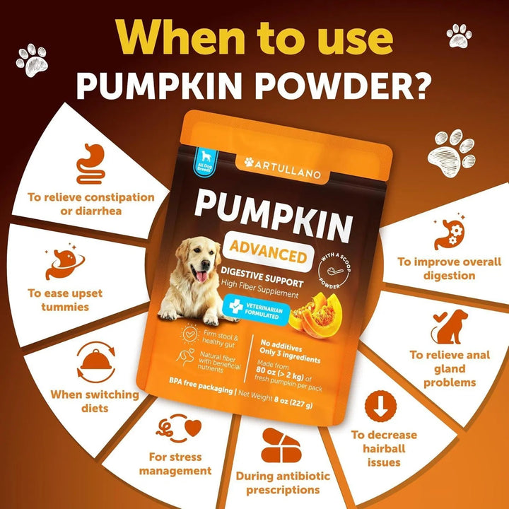 Anti diarrhea pumpkin powder for pets