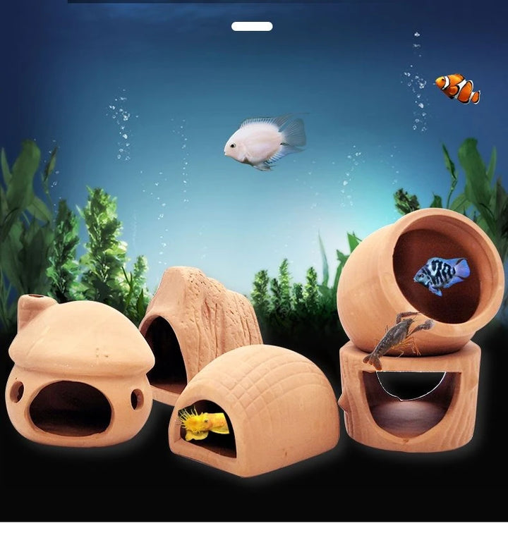 Aquarium ceramic spawn shelter