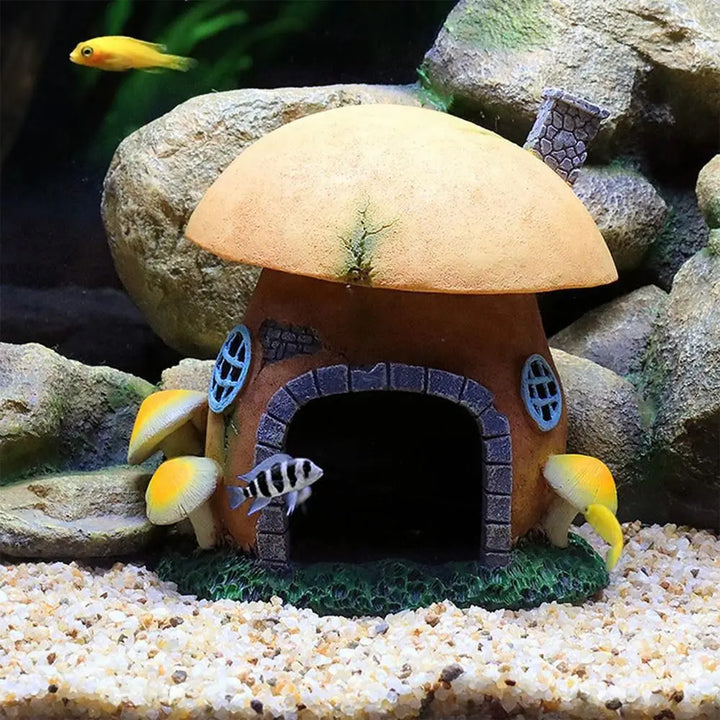 Aquarium resin hiding cave for shrimp