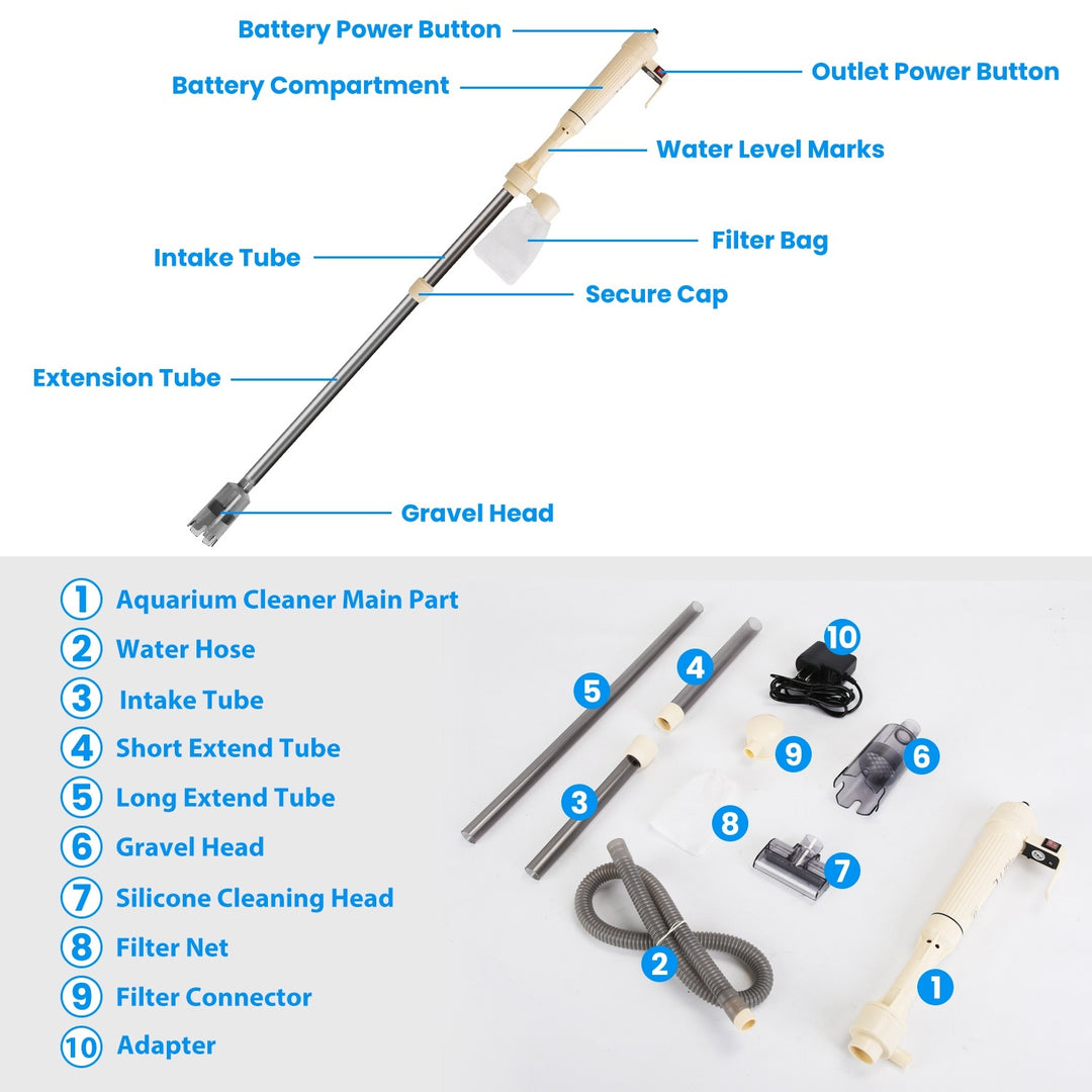 Aquarium sand and dirt remover