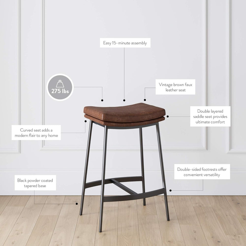 Arlo Modern Backless Counter Stool
