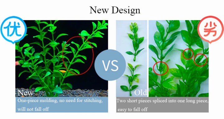 Artificial Aquarium Plants Set old and new