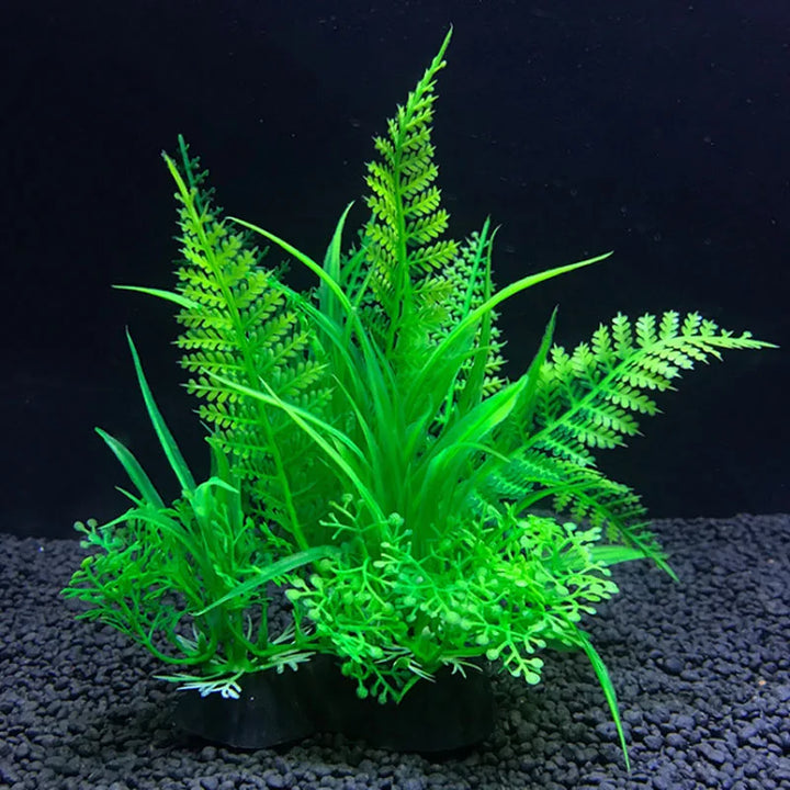 Artificial aquarium decor plants